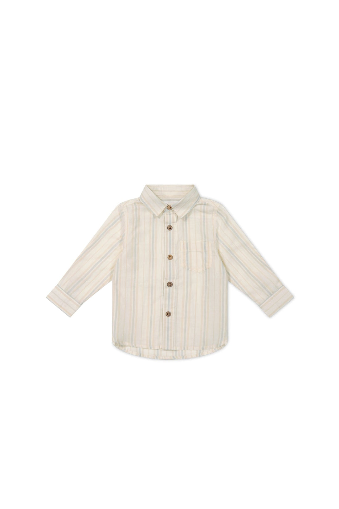 Isaiah Shirt - Coastal Stripe Cloud Childrens Shirt from Jamie Kay Australia