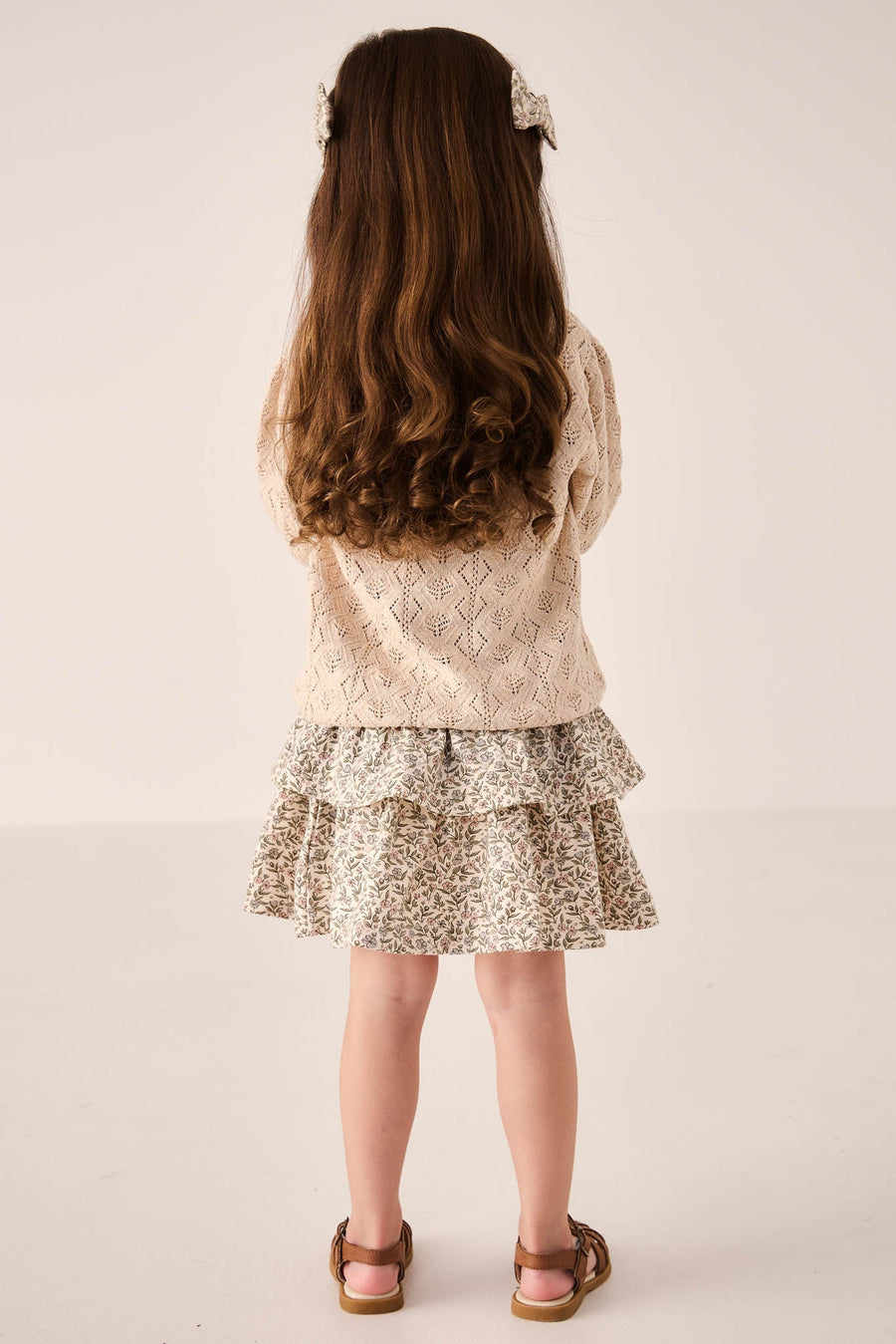 Organic Cotton Ruby Skirt - Ariella Eggnog Childrens Skirt from Jamie Kay Australia