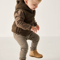 Leather Boot with Elastic Side - Bronzed Childrens Footwear from Jamie Kay Australia