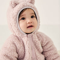 Sherpa Lenny Onepiece - Violet Tint Childrens Onepiece from Jamie Kay Australia