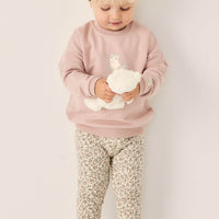 Organic Cotton Everyday Legging - Ariella Eggnog Childrens Legging from Jamie Kay Australia