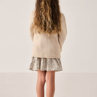 Organic Cotton Ruby Skirt - Ariella Eggnog Childrens Skirt from Jamie Kay Australia