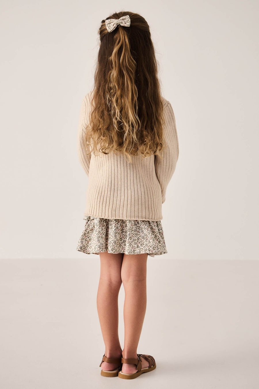 Organic Cotton Ruby Skirt - Ariella Eggnog Childrens Skirt from Jamie Kay Australia