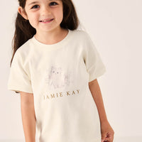 Pima Cotton Mimi Top - Kitty Parchment Childrens Top from Jamie Kay Australia