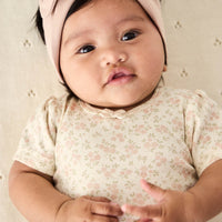 Pima Cotton Lilian Headband - Dusky Rose Childrens Headband from Jamie Kay Australia