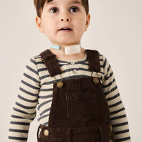 Organic Cotton Modal Long Sleeve Henley - Cassava/Arctic Childrens Top from Jamie Kay Australia