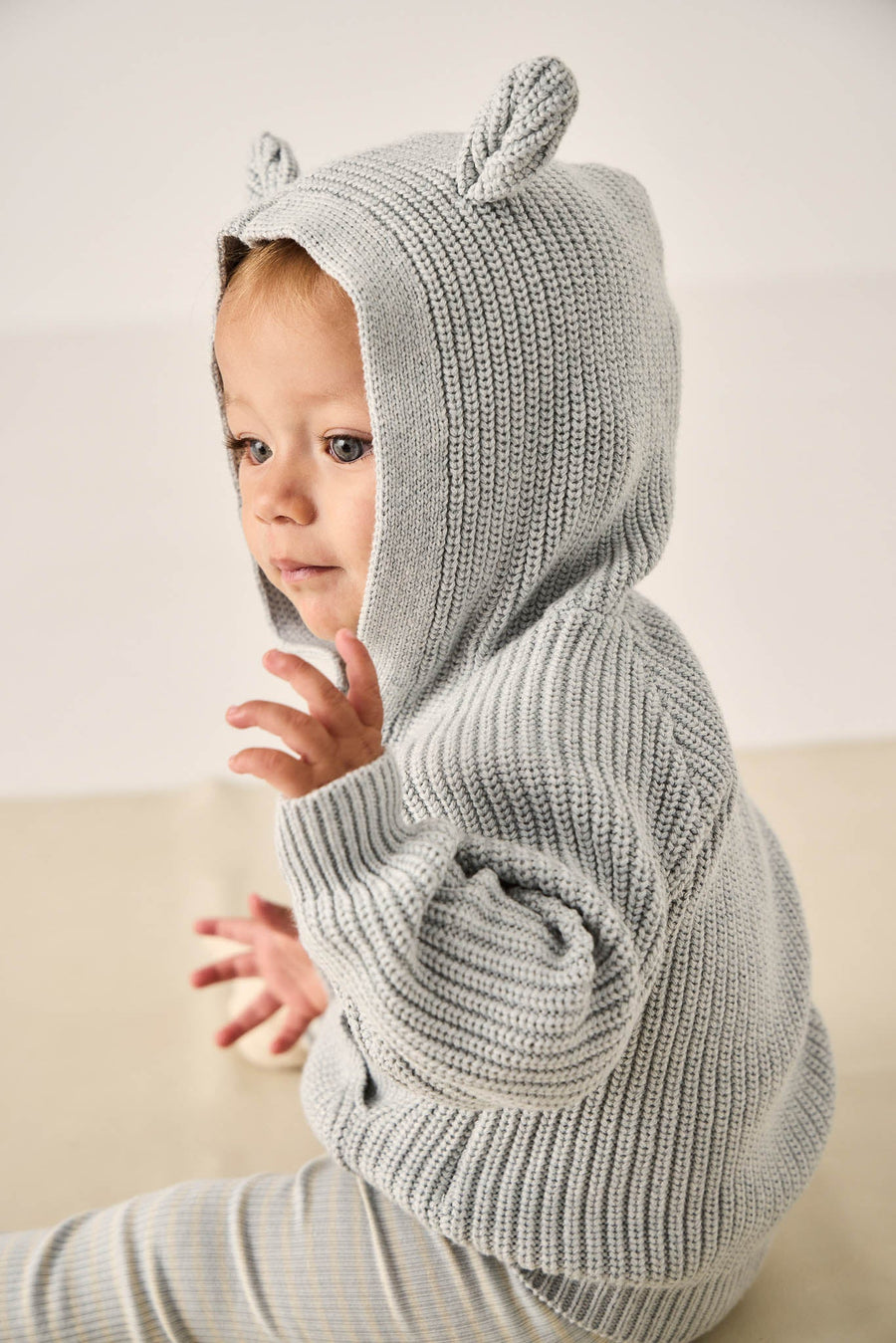 OG Bear Knit - Ocean Spray Fleck Childrens Cardigan from Jamie Kay Australia