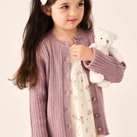 Clara Cardigan - Dreamy Pink Marle Childrens Cardigan from Jamie Kay Australia