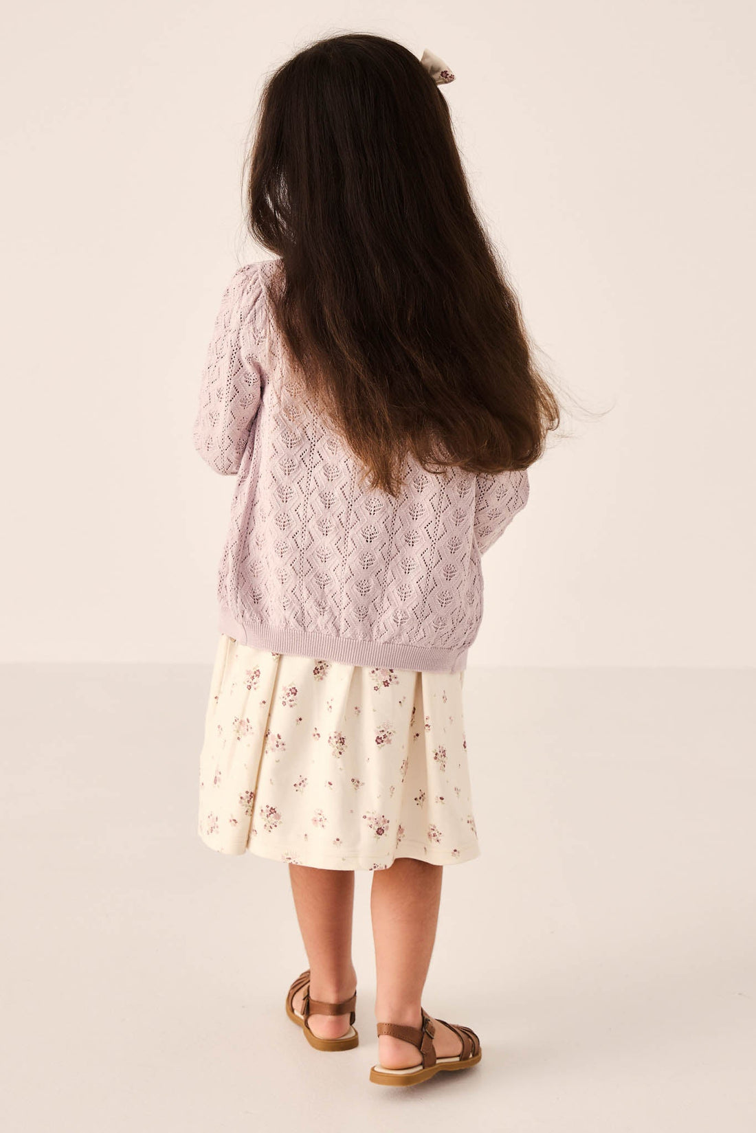 Mila Cardigan - Hushed Violet Childrens Cardigan from Jamie Kay Australia