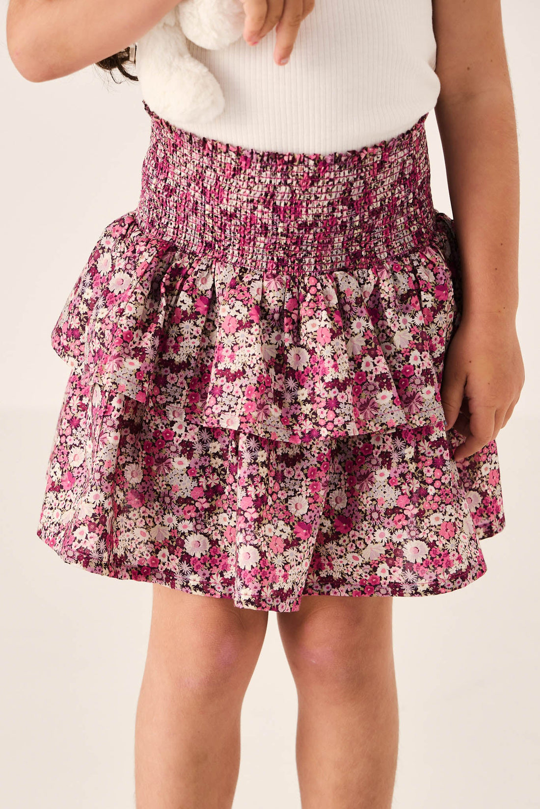 Organic Cotton Samantha Skirt - Garden Print Childrens Skirt from Jamie Kay Australia