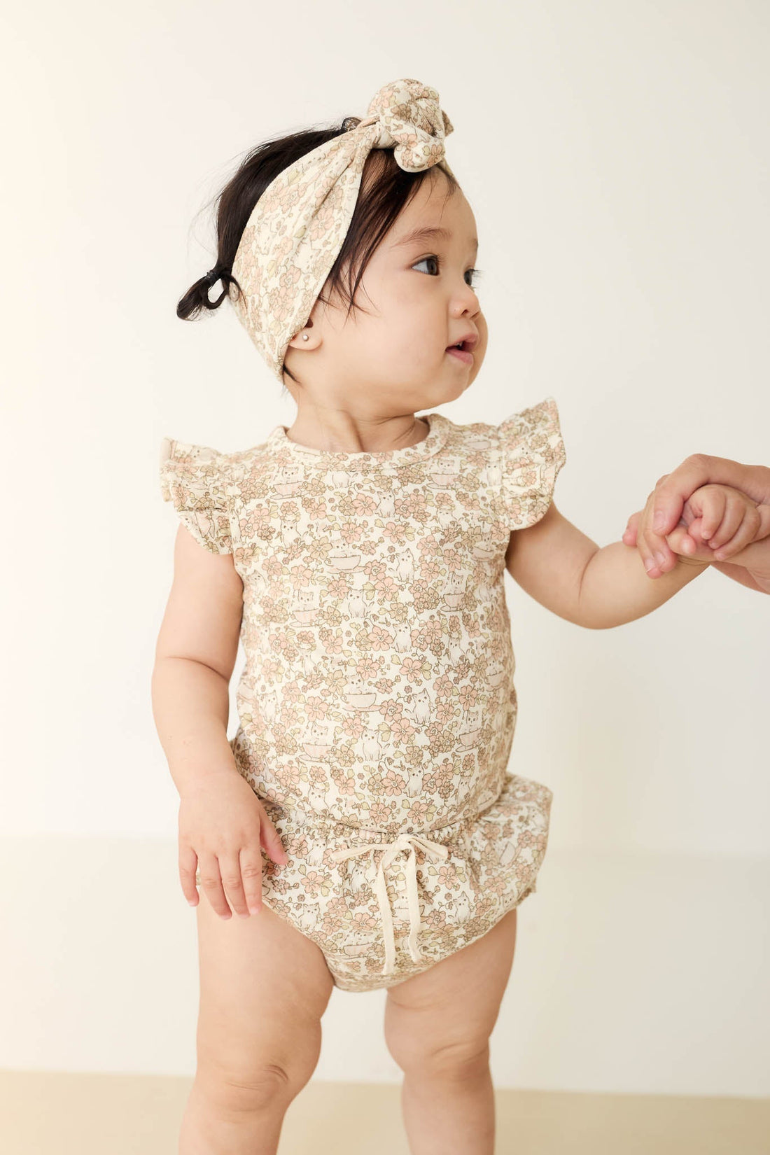 Organic Cotton Maddie Singlet Bodysuit - Kitty Chloe Childrens Bodysuit from Jamie Kay Australia