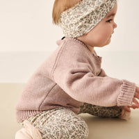 Organic Cotton Headband - Ariella Eggnog Childrens Headband from Jamie Kay Australia