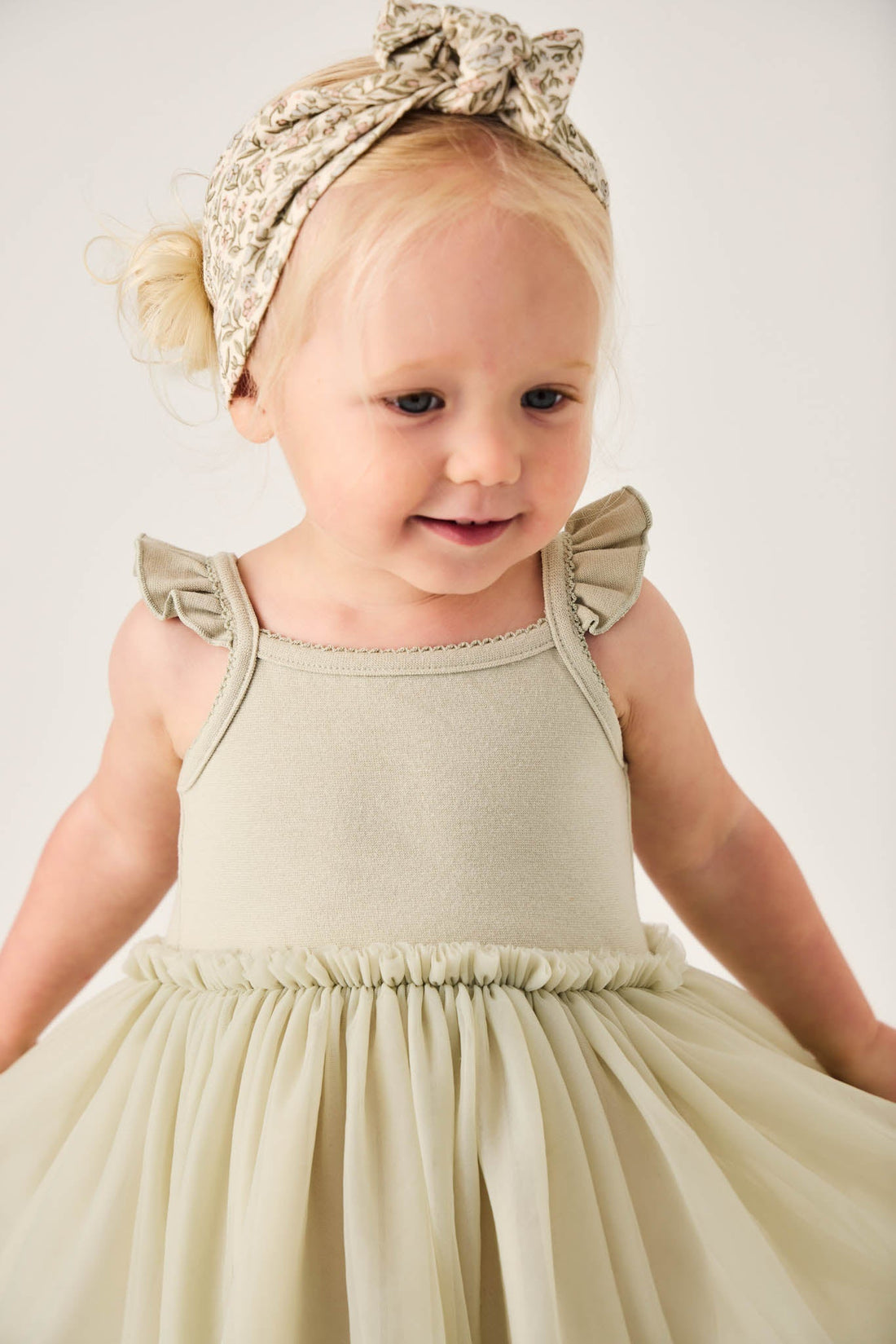 Organic Cotton Headband - Ariella Eggnog Childrens Headband from Jamie Kay Australia