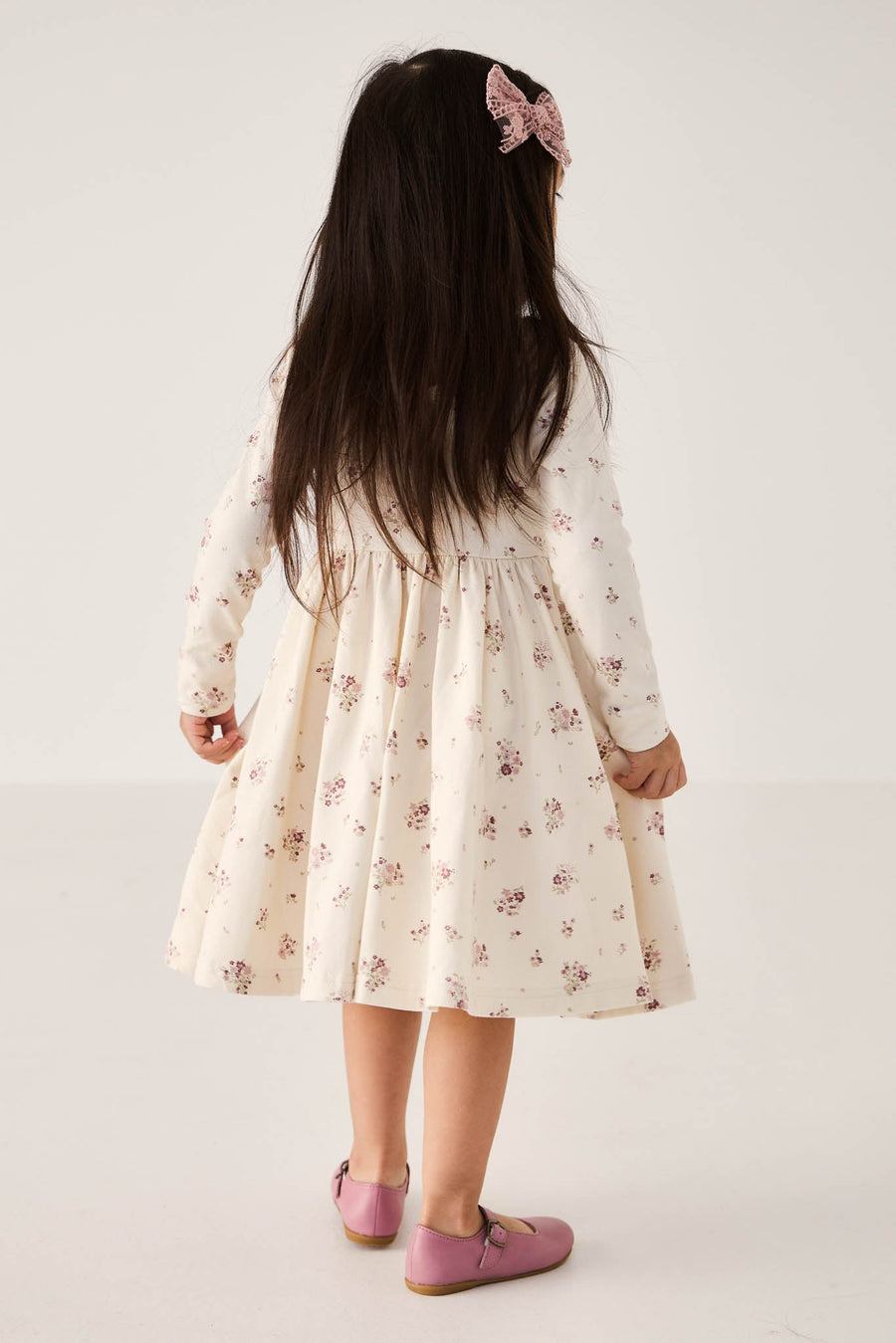 Organic Cotton Tallulah Dress - Lauren Floral Tofu Childrens Dress from Jamie Kay Australia