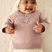 Audrey Knitted Jumper - Shell Marle Childrens Knitwear from Jamie Kay Australia