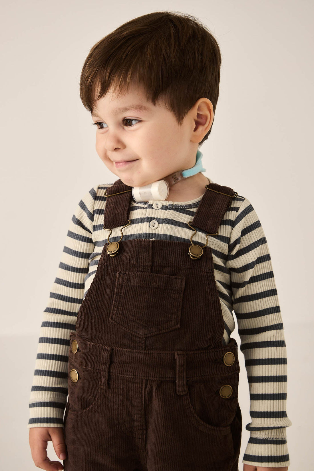 Casey Cord Short Overall - Bear Childrens Overall from Jamie Kay Australia