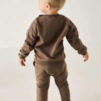 Organic Cotton Damien Sweatshirt - Bear Childrens Sweatshirt from Jamie Kay Australia