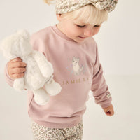 Organic Cotton Bobbie Sweatshirt - Kitty Shell Childrens Sweatshirt from Jamie Kay Australia