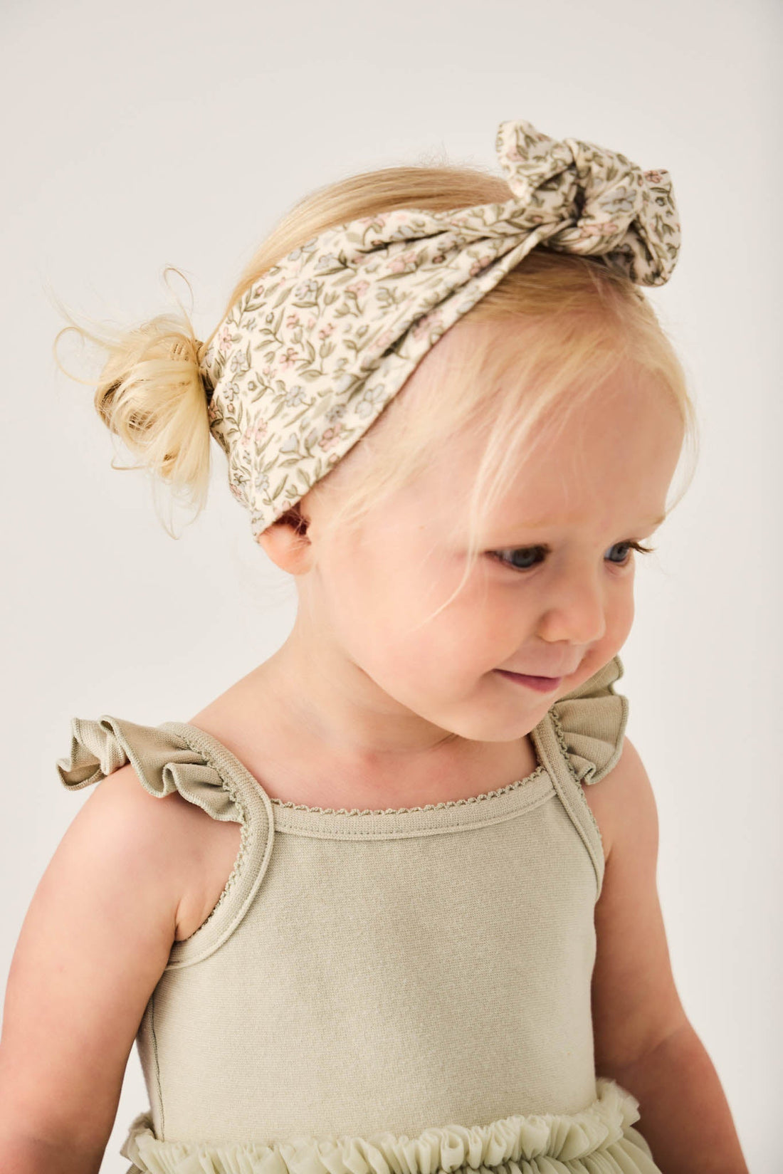 Organic Cotton Headband - Ariella Eggnog Childrens Headband from Jamie Kay Australia