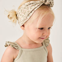 Organic Cotton Headband - Ariella Eggnog Childrens Headband from Jamie Kay Australia