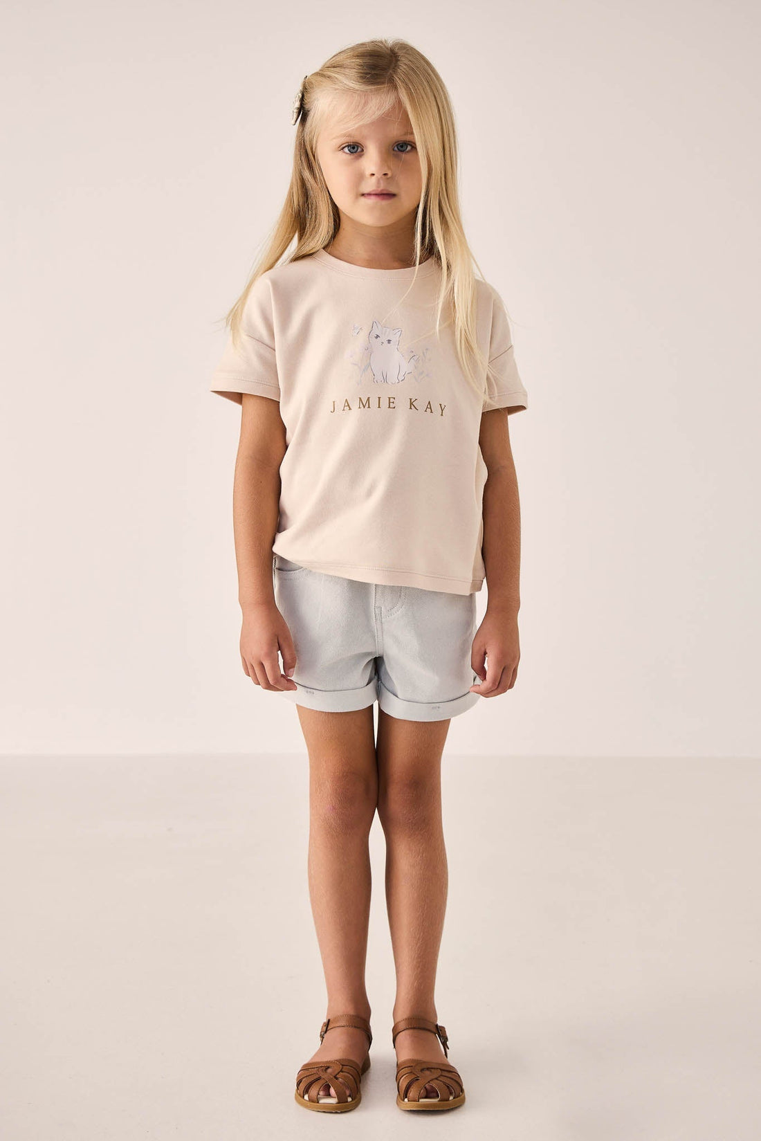 Pima Cotton Mimi Top - Kitty Shell Childrens Top from Jamie Kay Australia