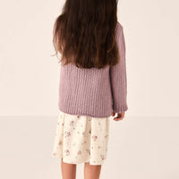 Clara Cardigan - Dreamy Pink Marle Childrens Cardigan from Jamie Kay Australia