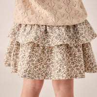 Organic Cotton Ruby Skirt - Ariella Eggnog Childrens Skirt from Jamie Kay Australia