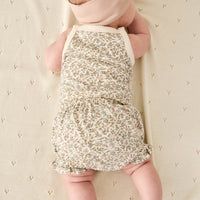 Organic Cotton Frill Bloomer - Ariella Eggnog Childrens Bloomer from Jamie Kay Australia