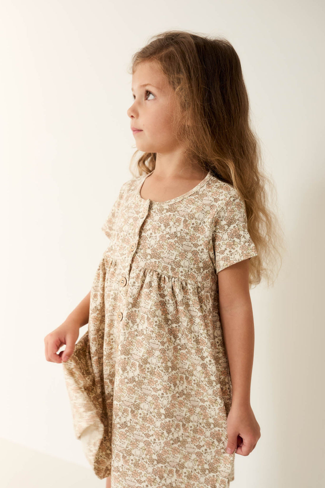 Organic Cotton Lola Dress - Kitty Chloe Childrens Dress from Jamie Kay Australia