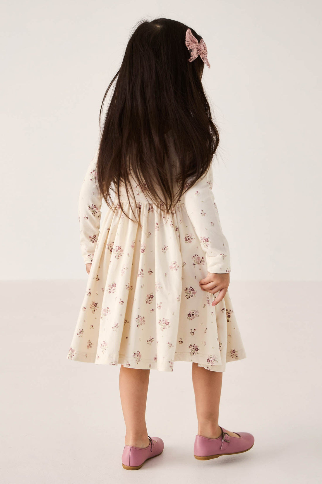 Organic Cotton Tallulah Dress - Lauren Floral Tofu Childrens Dress from Jamie Kay Australia