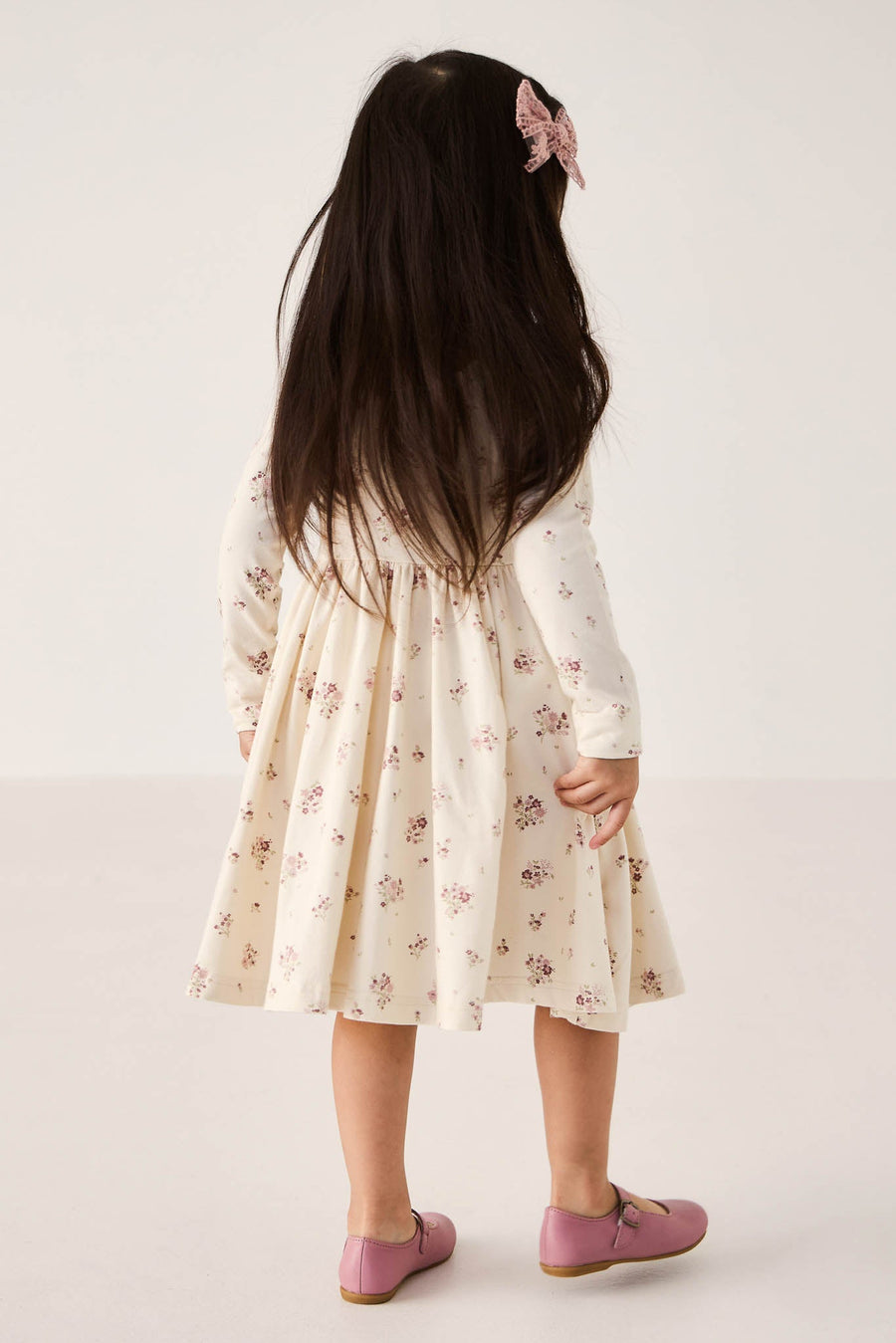 Organic Cotton Tallulah Dress - Lauren Floral Tofu Childrens Dress from Jamie Kay Australia