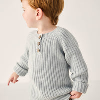 Xander Jumper - Ocean Spray Marle Childrens Jumper from Jamie Kay Australia