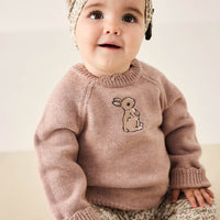 Audrey Knitted Jumper - Shell Marle Childrens Knitwear from Jamie Kay Australia