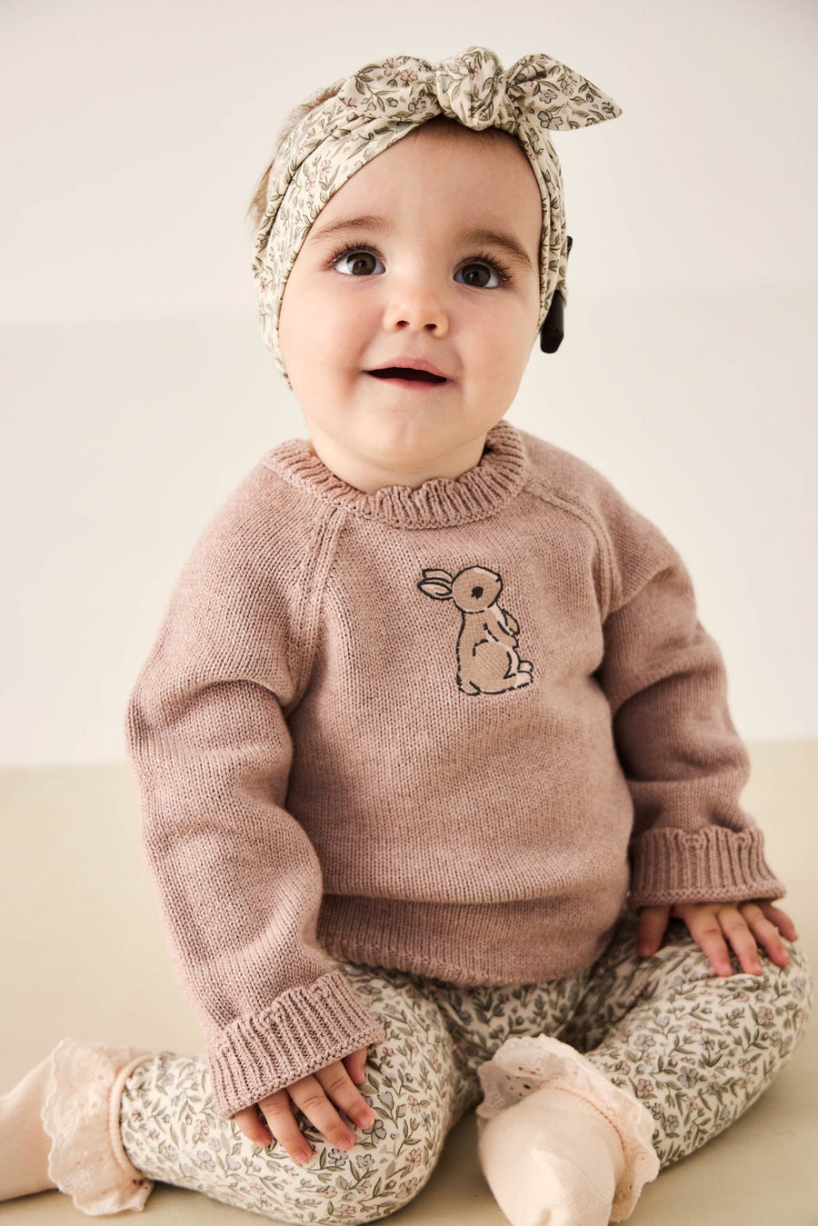 Audrey Knitted Jumper - Shell Marle Childrens Knitwear from Jamie Kay Australia