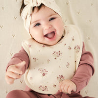 Organic Cotton Headband - Lauren Floral Tofu Childrens Headband from Jamie Kay Australia