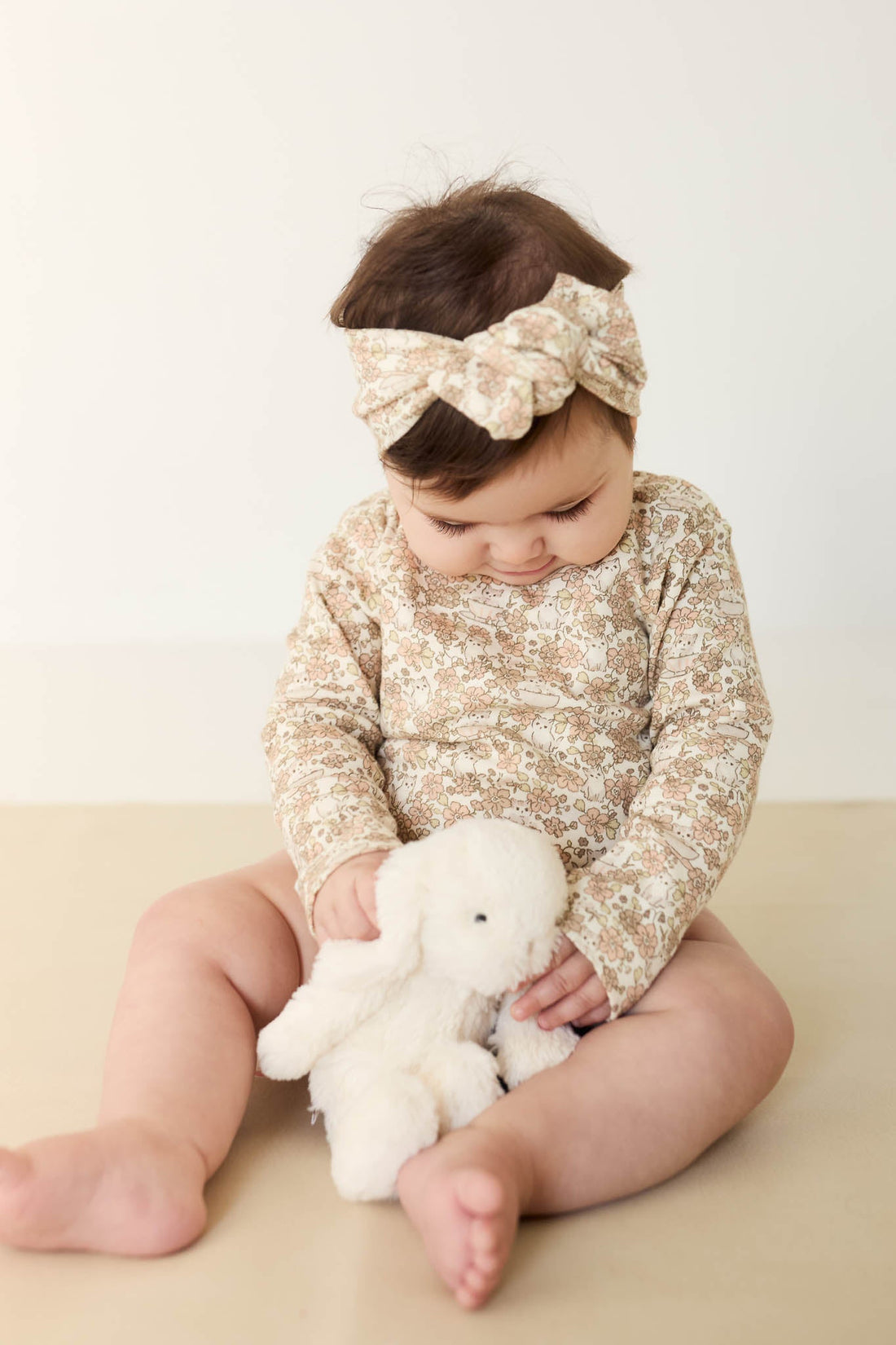 Organic Cotton Long Sleeve Bodysuit - Kitty Chloe Childrens Bodysuit from Jamie Kay Australia