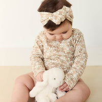 Organic Cotton Long Sleeve Bodysuit - Kitty Chloe Childrens Bodysuit from Jamie Kay Australia