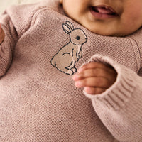 Audrey Knitted Jumper - Shell Marle Childrens Knitwear from Jamie Kay Australia