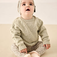 Dotty Knitted Jumper - Honeydew Childrens Jumper from Jamie Kay Australia