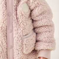 Sherpa Lenny Onepiece - Violet Tint Childrens Onepiece from Jamie Kay Australia