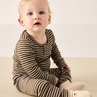 George Bear Ankle Sock - Egret Childrens Sock from Jamie Kay Australia