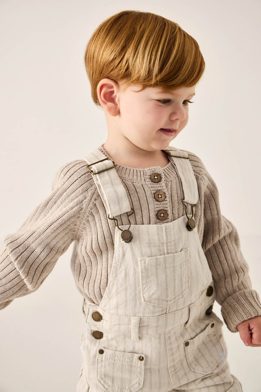 Arlo Overall - Cassava/Soft Clay Childrens Overall from Jamie Kay Australia