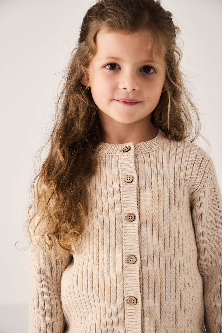 Clara Cardigan - Oatmeal Marle Childrens Cardigan from Jamie Kay Australia