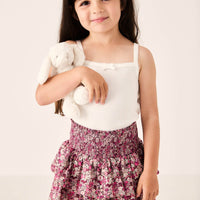 Organic Cotton Samantha Skirt - Garden Print Childrens Skirt from Jamie Kay Australia