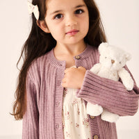 Clara Cardigan - Dreamy Pink Marle Childrens Cardigan from Jamie Kay Australia