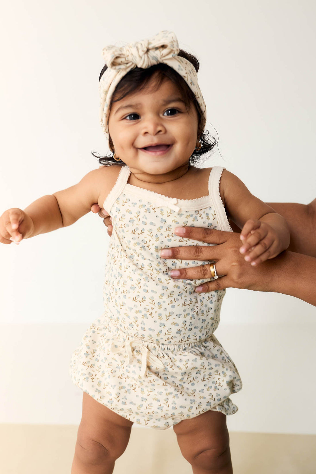 Organic Cotton Headband - Blueberry Ditsy Childrens Headband from Jamie Kay Australia