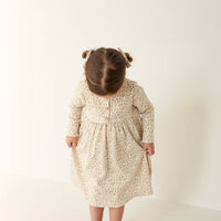 Organic Cotton Bridget Dress - Blueberry Ditsy Childrens Dress from Jamie Kay Australia