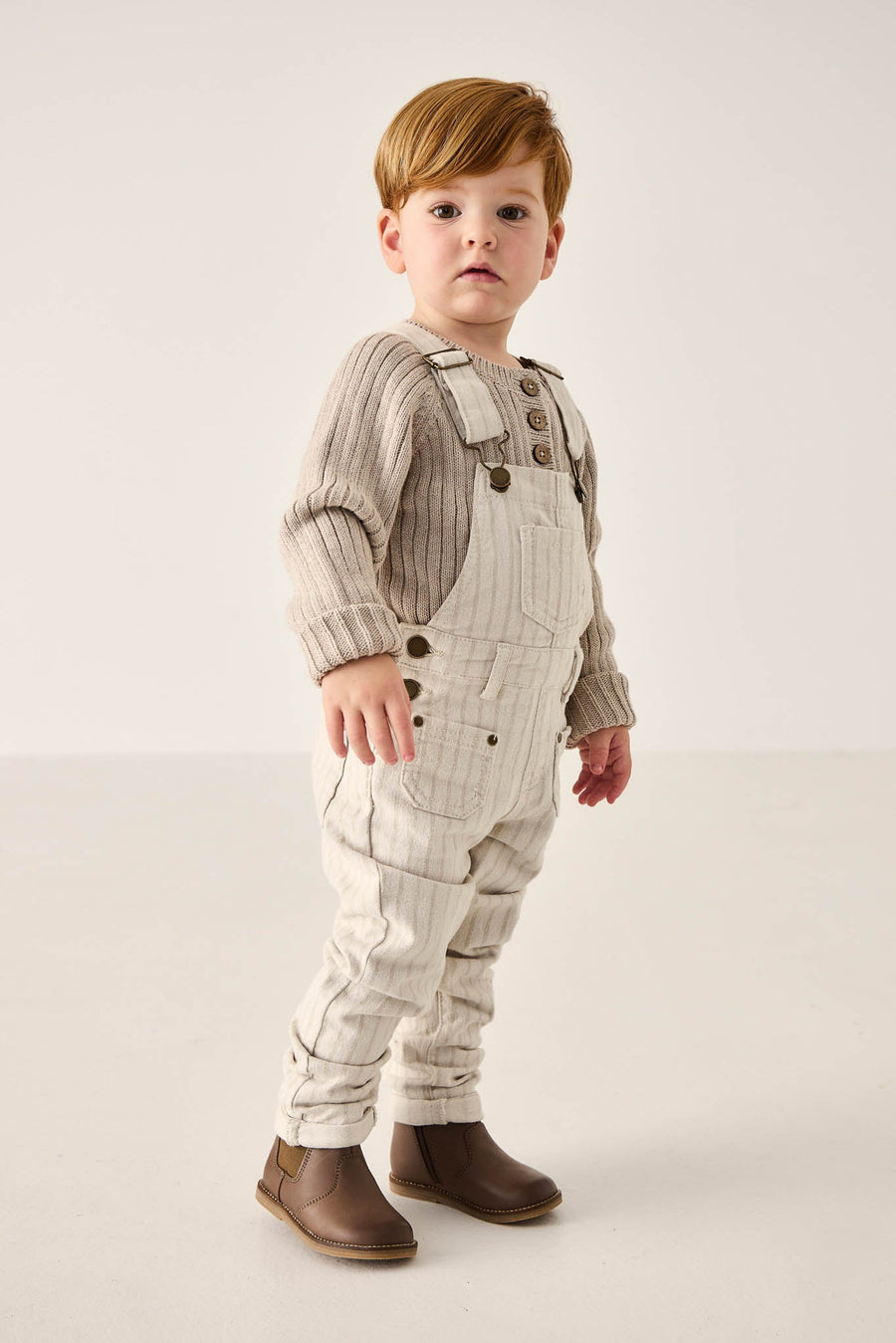 Arlo Overall - Cassava/Soft Clay Childrens Overall from Jamie Kay Australia