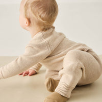 George Bear Ankle Sock - Bronzed Marle Childrens Sock from Jamie Kay Australia