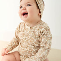 Organic Cotton Long Sleeve Bodysuit - Kitty Chloe Childrens Bodysuit from Jamie Kay Australia